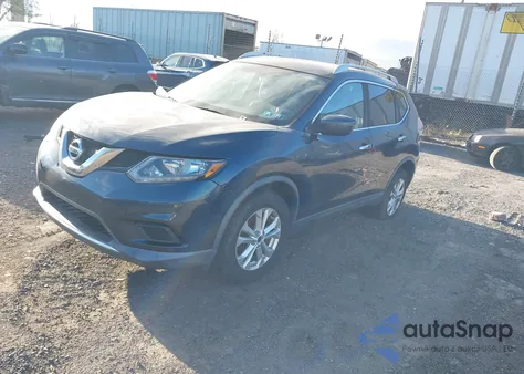 2016 Nissan Rogue S/Sl/Sv из США, поврежденный, VIN KNMAT2MV4GP709898